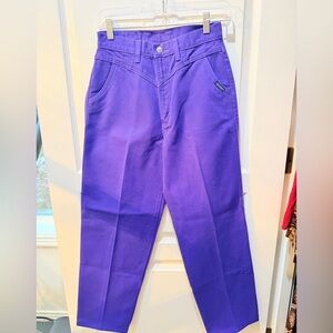 Vintage Rockies Purple Jeans with Sexy Back Cutout 🐴 🤠 RARE find